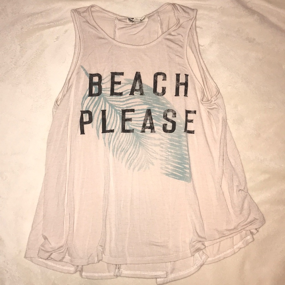 Open back  Beach tank top